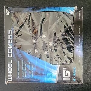 KT 16" Black 4-Pack Wheel Covers